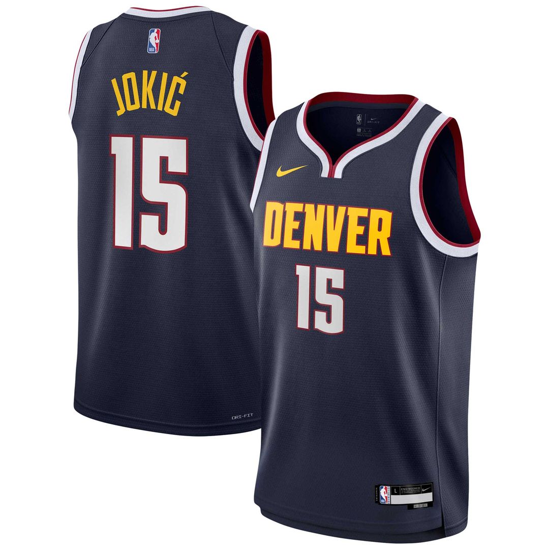 Denver Nuggets Nikola Jokic Nike Youth Swingman Jersey - Icon Edition - Navy