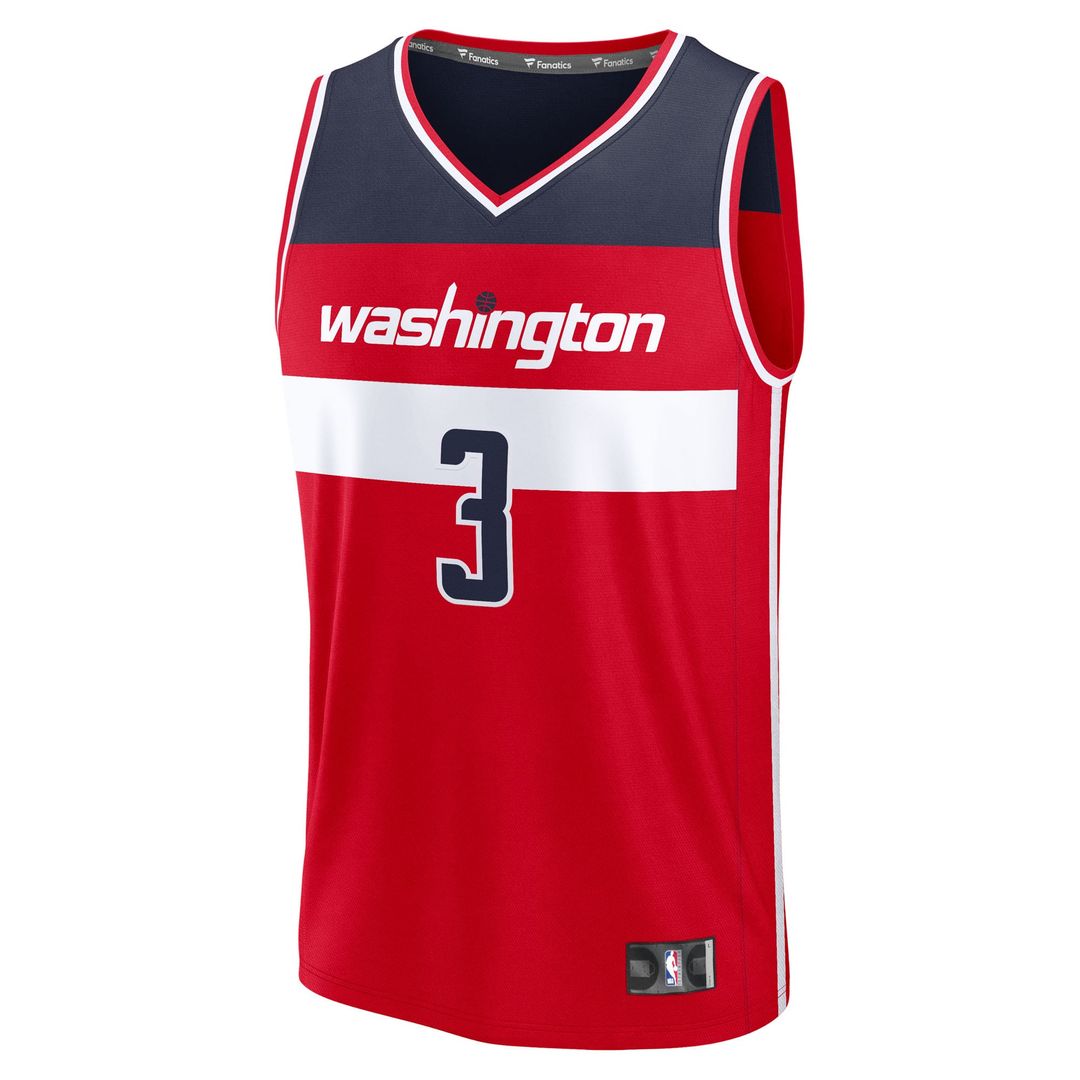 Washington Wizards CJ McCollum Fanatics Fast Break Replica Player Jersey - Icon Edition - Red