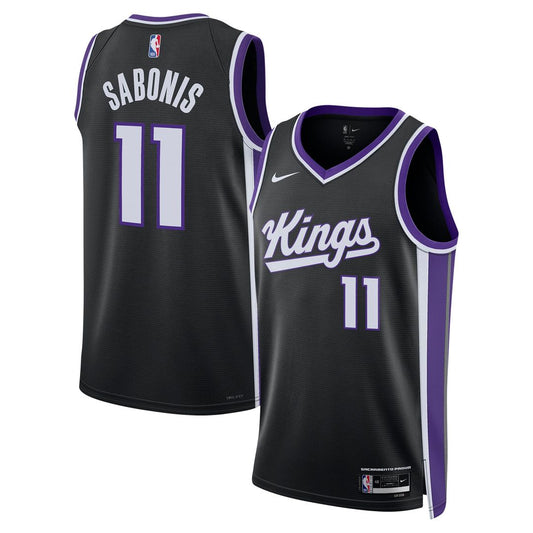 Sacramento Kings Domantas Sabonis Nike Unisex Swingman Player Jersey - Icon Edition - Black