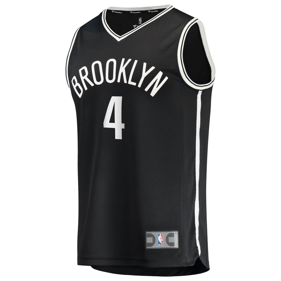 Brooklyn Nets Drake Powell Fanatics Youth Fast Break Replica Jersey - Black - Icon Edition