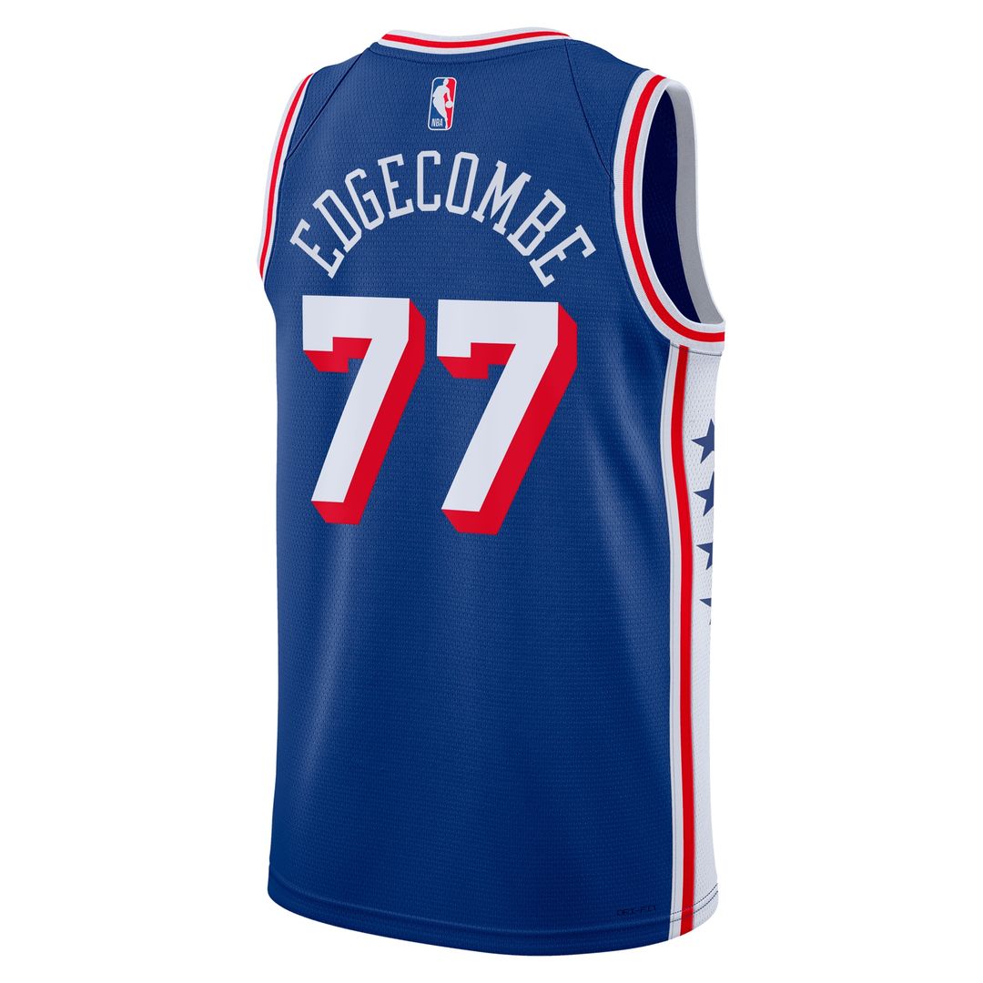 Philadelphia 76ers V. J. Edgecombe Nike Unisex 2025 NBA Draft First Round Pick Swingman Jersey - Icon Edition - Royal