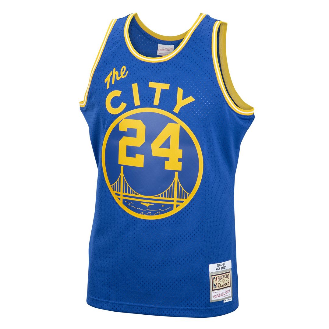 Golden State Warriors Rick Barry Mitchell & Ness 1966/67 Hardwood Classics Swingman Jersey - Royal