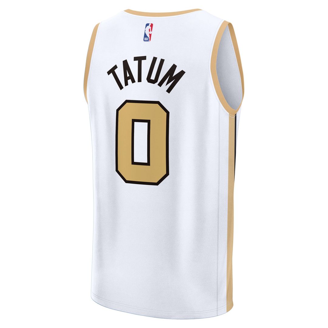 Boston Celtics Jayson Tatum Fanatics 2025/26 City Edition Fast Break Jersey - White