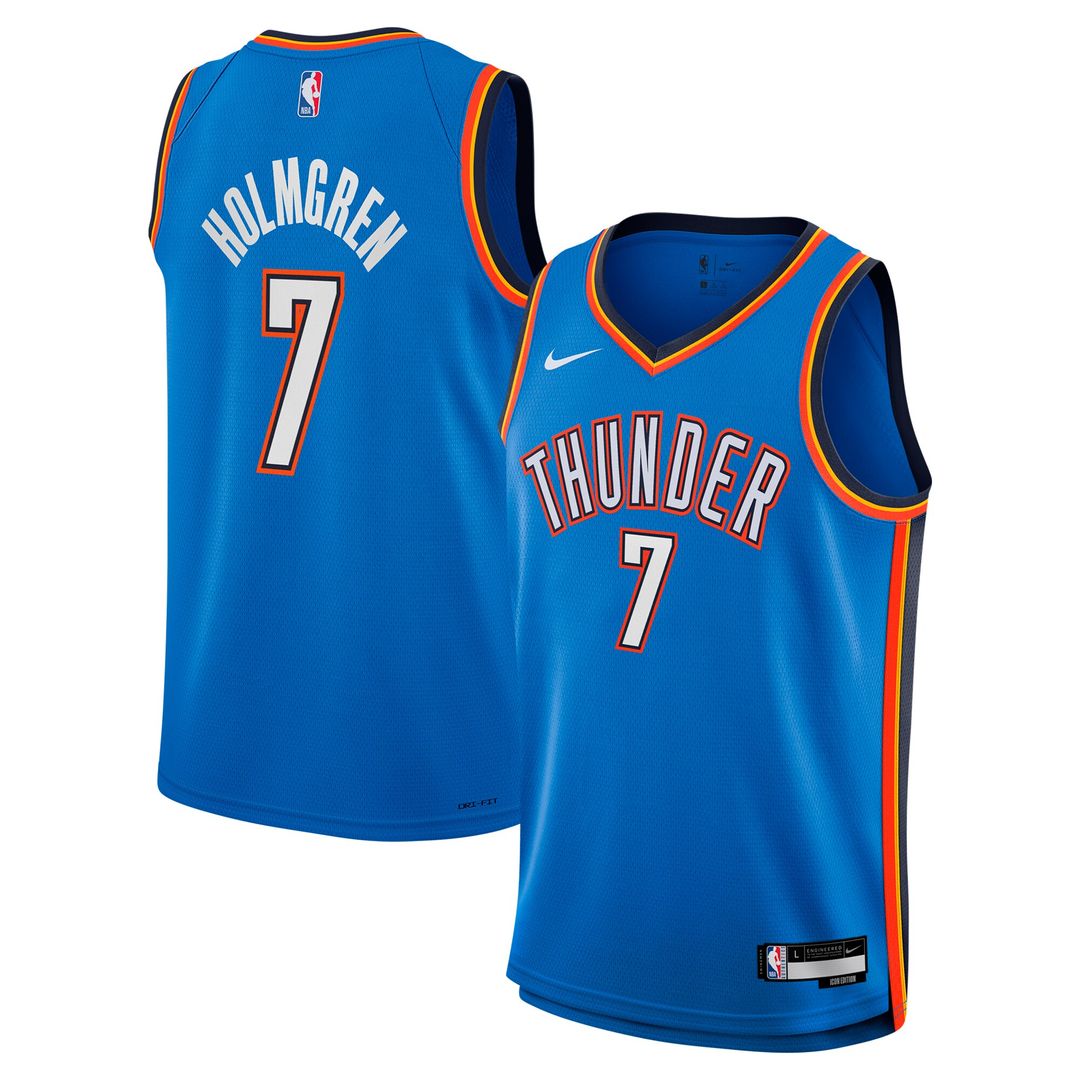 Oklahoma City Thunder Chet Holmgren Nike Youth Swingman Jersey - Icon Edition - Blue