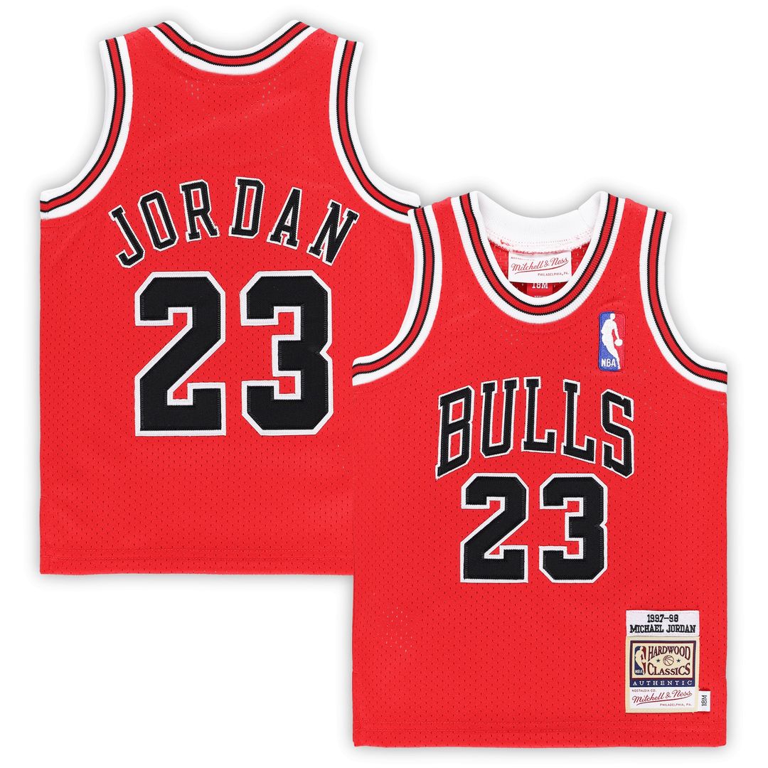 Chicago Bulls Michael Jordan Mitchell & Ness Infant 1985/86 Hardwood Classics Authentic Jersey - Red