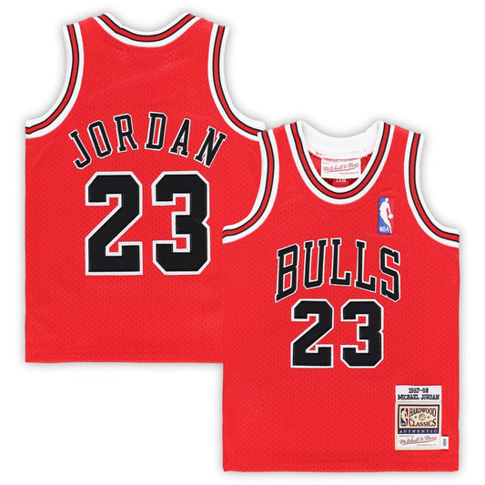 Chicago Bulls Michael Jordan Mitchell & Ness Infant 1985/86 Hardwood Classics Authentic Jersey - Red