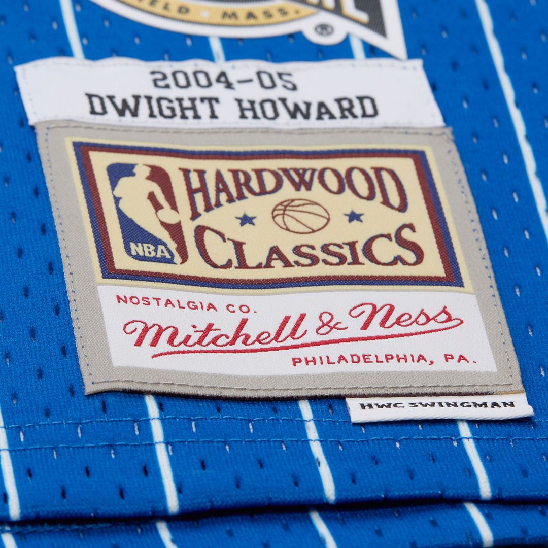 Orlando Magic Dwight Howard 2004/05 Hardwood Classics Hall of Fame Swingman Jersey - Blue