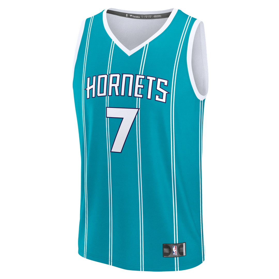 Charlotte Hornets Kon Knueppel Fanatics 2025 NBA Draft First Round Pick Fast Break Replica Jersey - Icon Edition - Teal