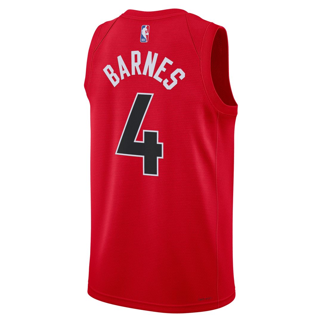 Toronto Raptors Scottie Barnes Nike Unisex Swingman Jersey - Icon Edition - Red