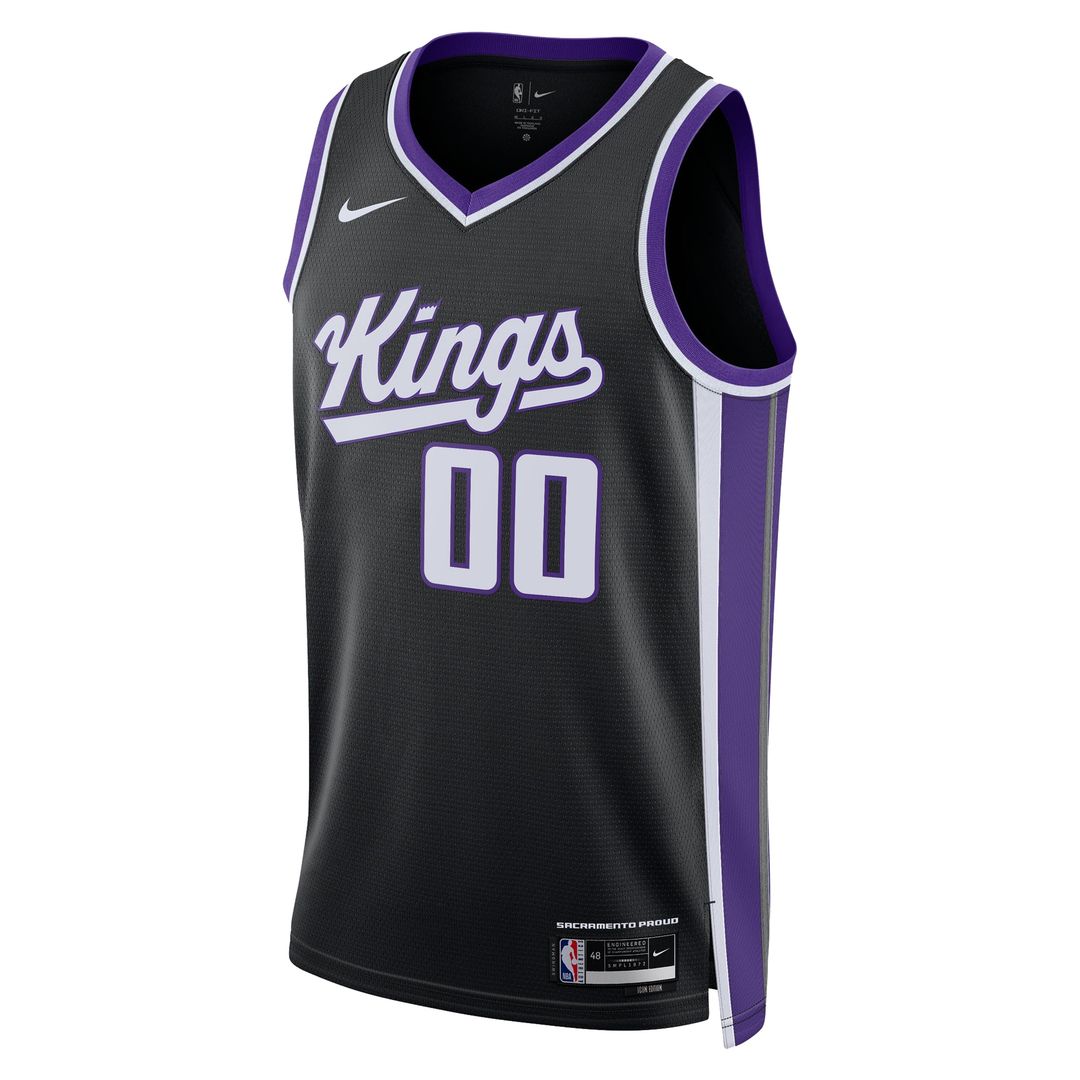 Sacramento Kings Nike Unisex Swingman Custom Jersey - Icon Edition - Black