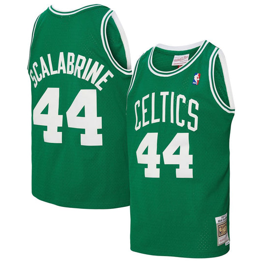 Boston Celtics Brian Scalabrine Mitchell & Ness 2007/08 Hardwood Classics Swingman Jersey - Kelly Green