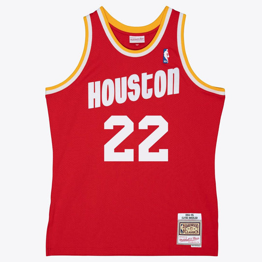 Houston Rockets Clyde Drexler Mitchell & Ness 1994/95 Swingman Jersey - Red