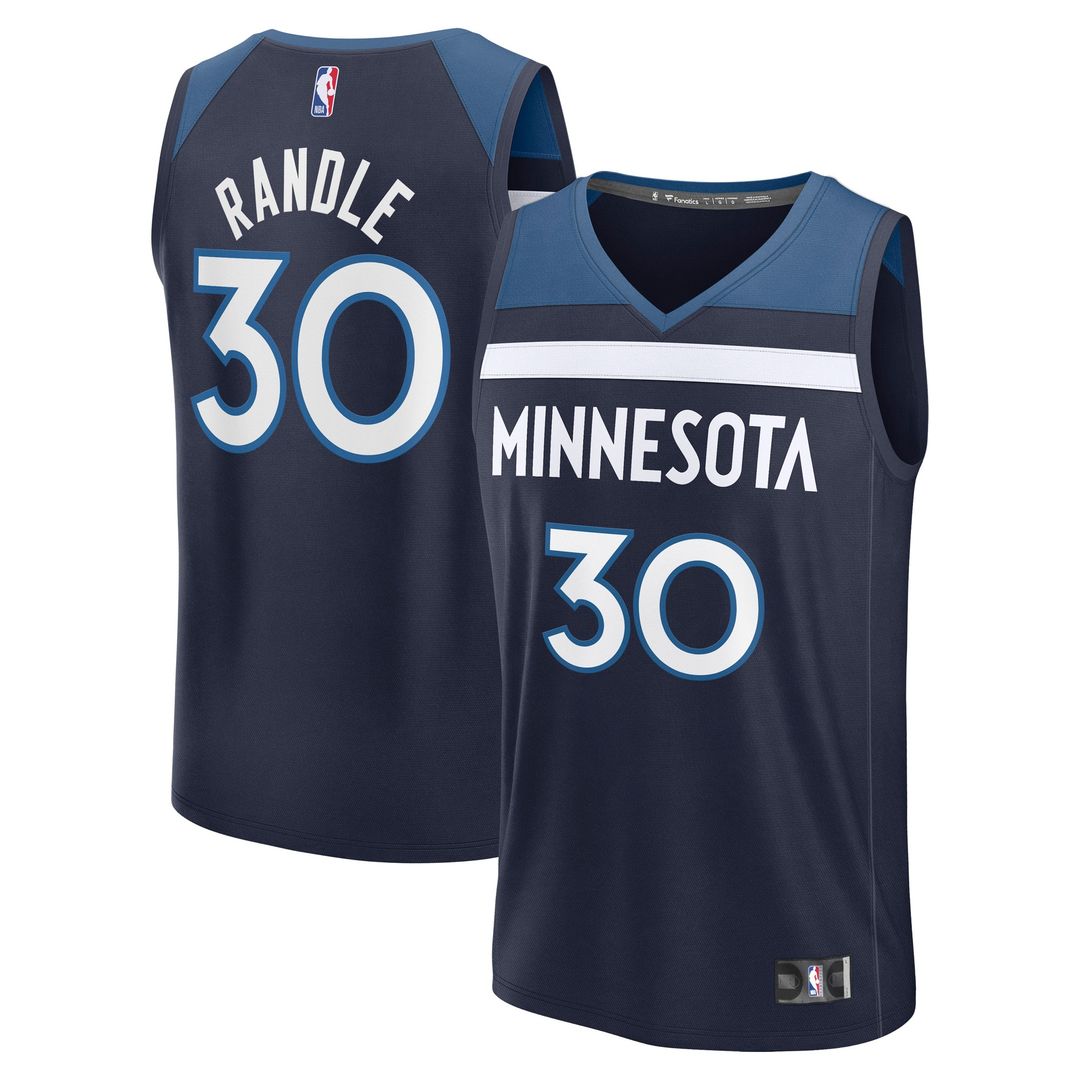 Minnesota Timberwolves Julius Randle Fanatics Fast Break Replica Player Jersey - Icon Edition - Navy