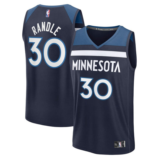 Minnesota Timberwolves Julius Randle Fanatics Fast Break Replica Player Jersey - Icon Edition - Navy