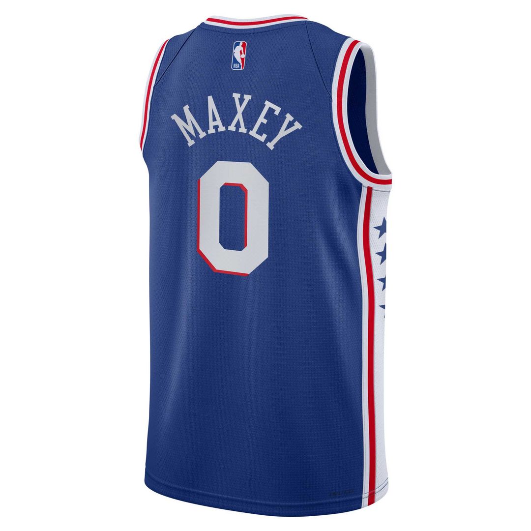 Philadelphia 76ers Tyrese Maxey Nike Youth Swingman Jersey - Icon Edition - Royal