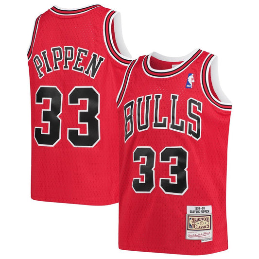 Chicago Bulls Scottie Pippen Mitchell & Ness Youth 1997 - 98 Hardwood Classics Swingman Jersey - Red