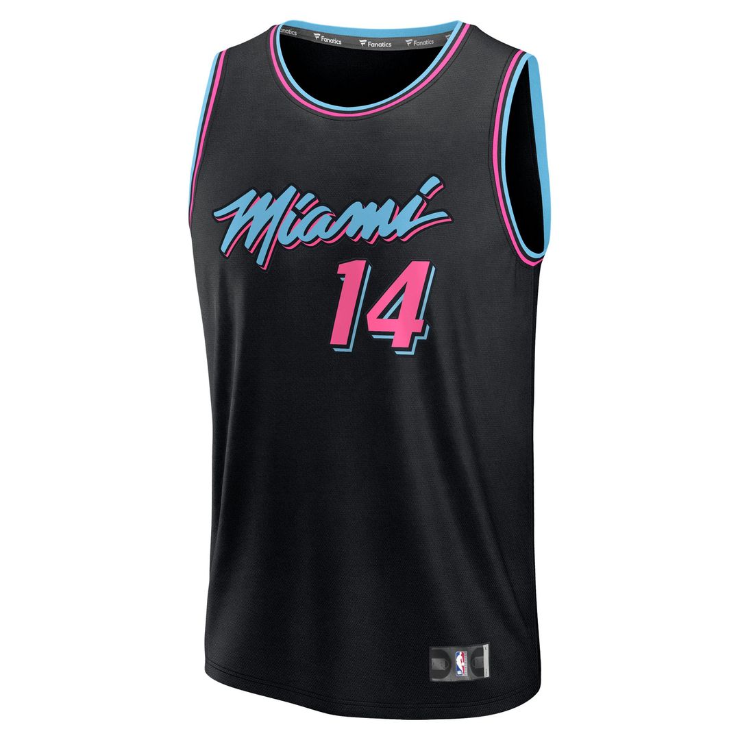 Miami Heat Tyler Herro Fanatics 2025/26 City Edition Fast Break Jersey - Black