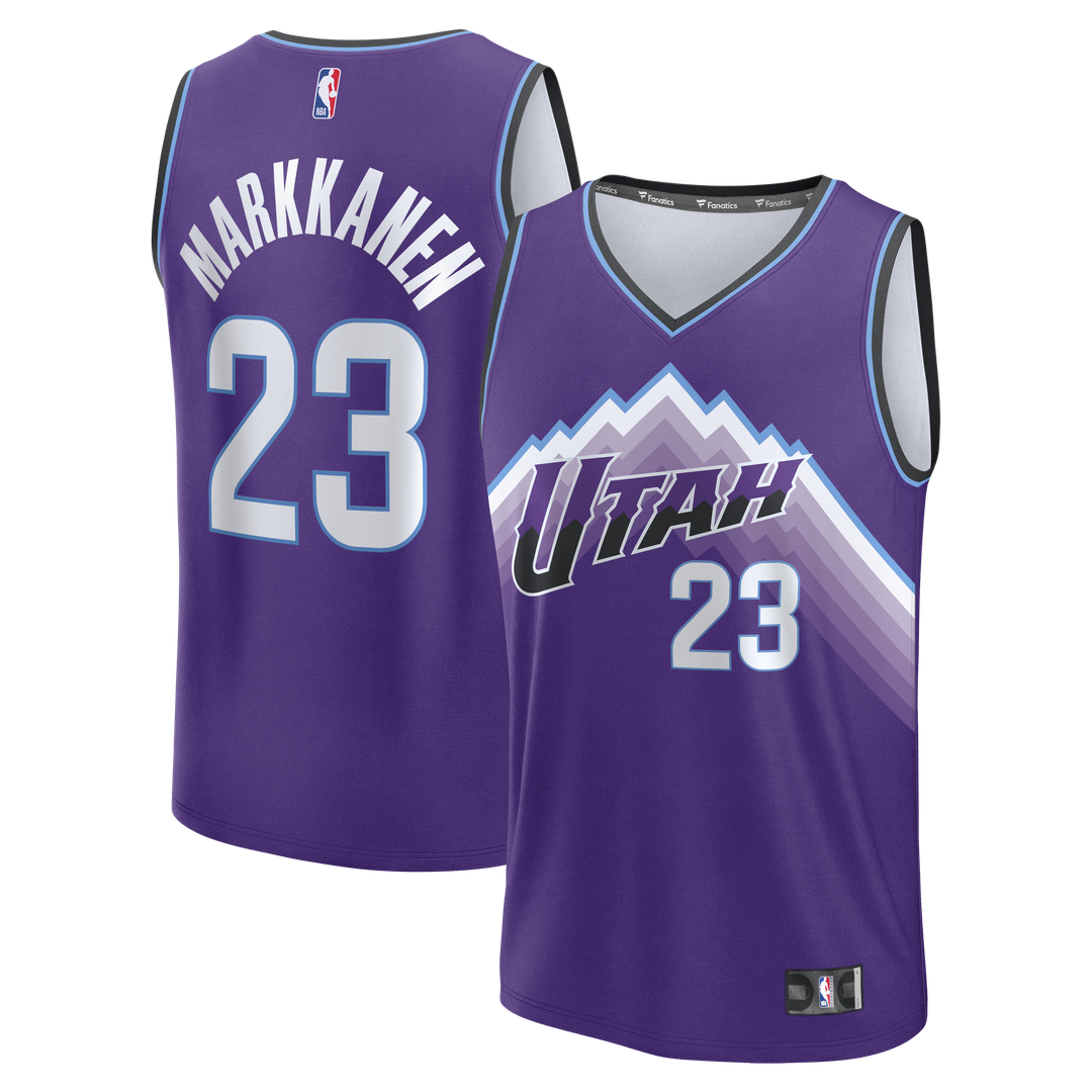 Utah Jazz Lauri Markkanen Fanatics Youth Fast Break Replica Jersey - Icon Edition - Purple