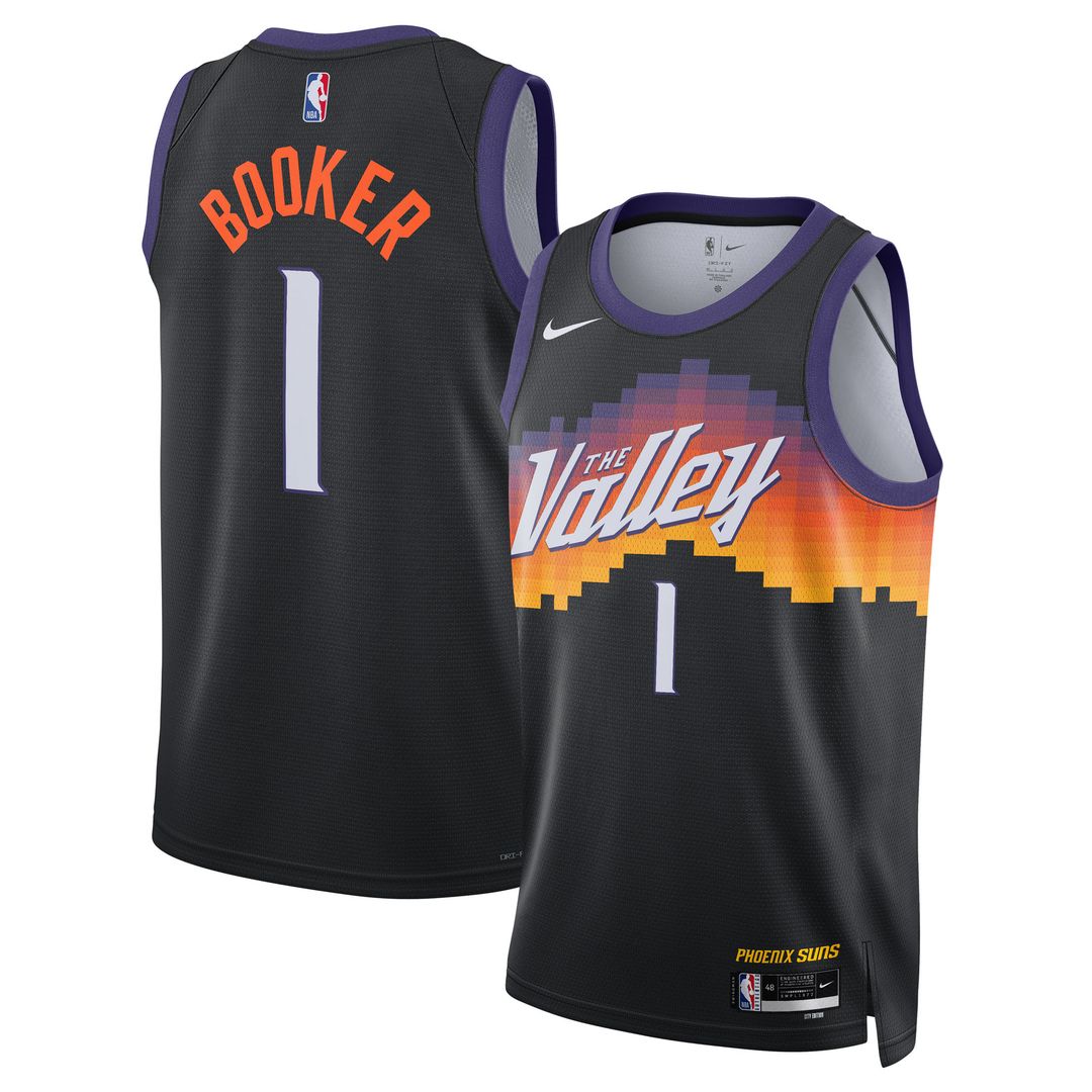 Phoenix Suns Devin Booker Nike Unisex 2025/26 Swingman Jersey - Black - City Edition