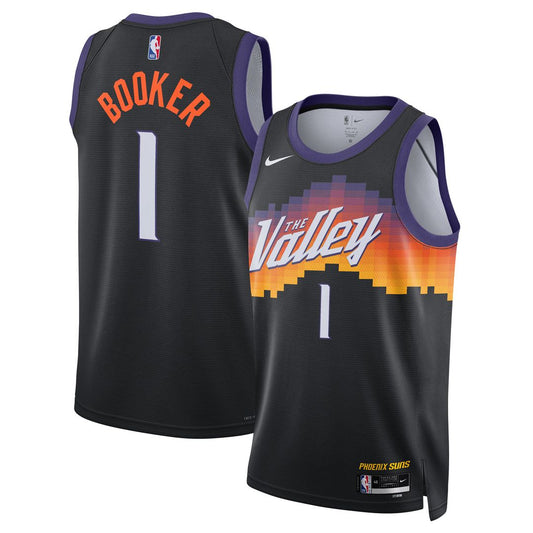 Phoenix Suns Devin Booker Nike Unisex 2025/26 Swingman Jersey - Black - City Edition