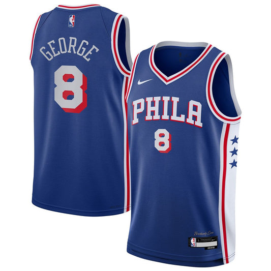 Philadelphia 76ers Paul George Nike Youth Swingman Jersey - Icon Edition - Royal