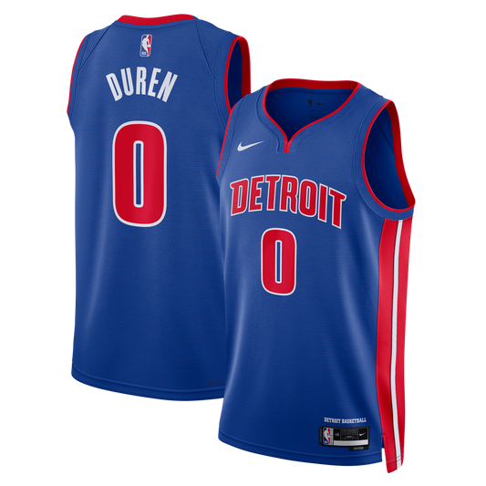Detroit Pistons Jalen Duren Nike Unisex Swingman Jersey - Icon Edition - Blue