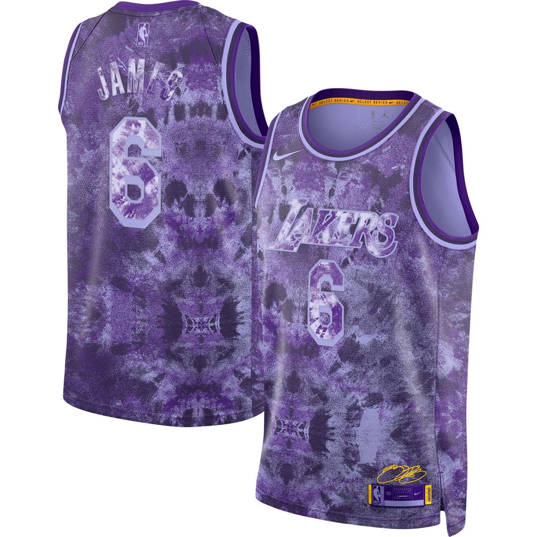 Los Angeles Lakers LeBron James Nike Unisex Select Series Swingman Jersey - Purple