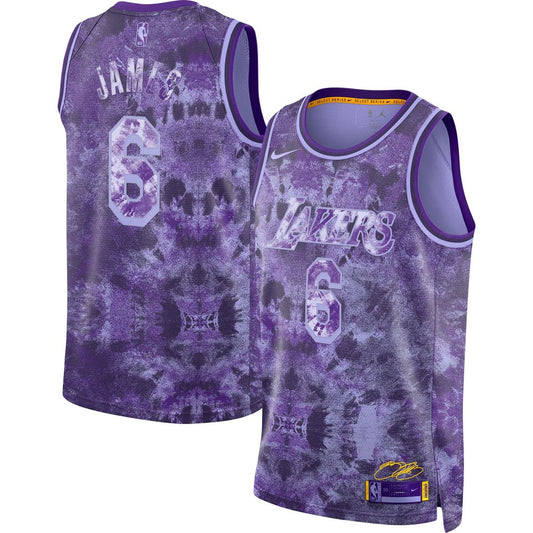 Los Angeles Lakers LeBron James Nike Unisex Select Series Swingman Jersey - Purple