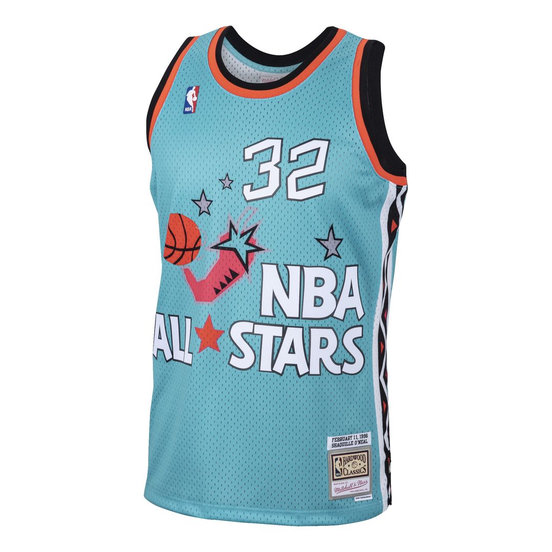 Shaquille O'Neal Mitchell & Ness Eastern Conference 1996 All - Star Hardwood Classics Swingman Jersey - Teal