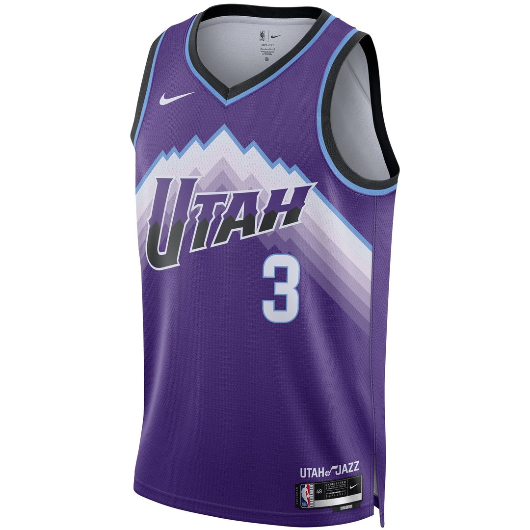 Utah Jazz Keyonte George Nike Unisex Swingman Jersey - Icon Edition - Purple