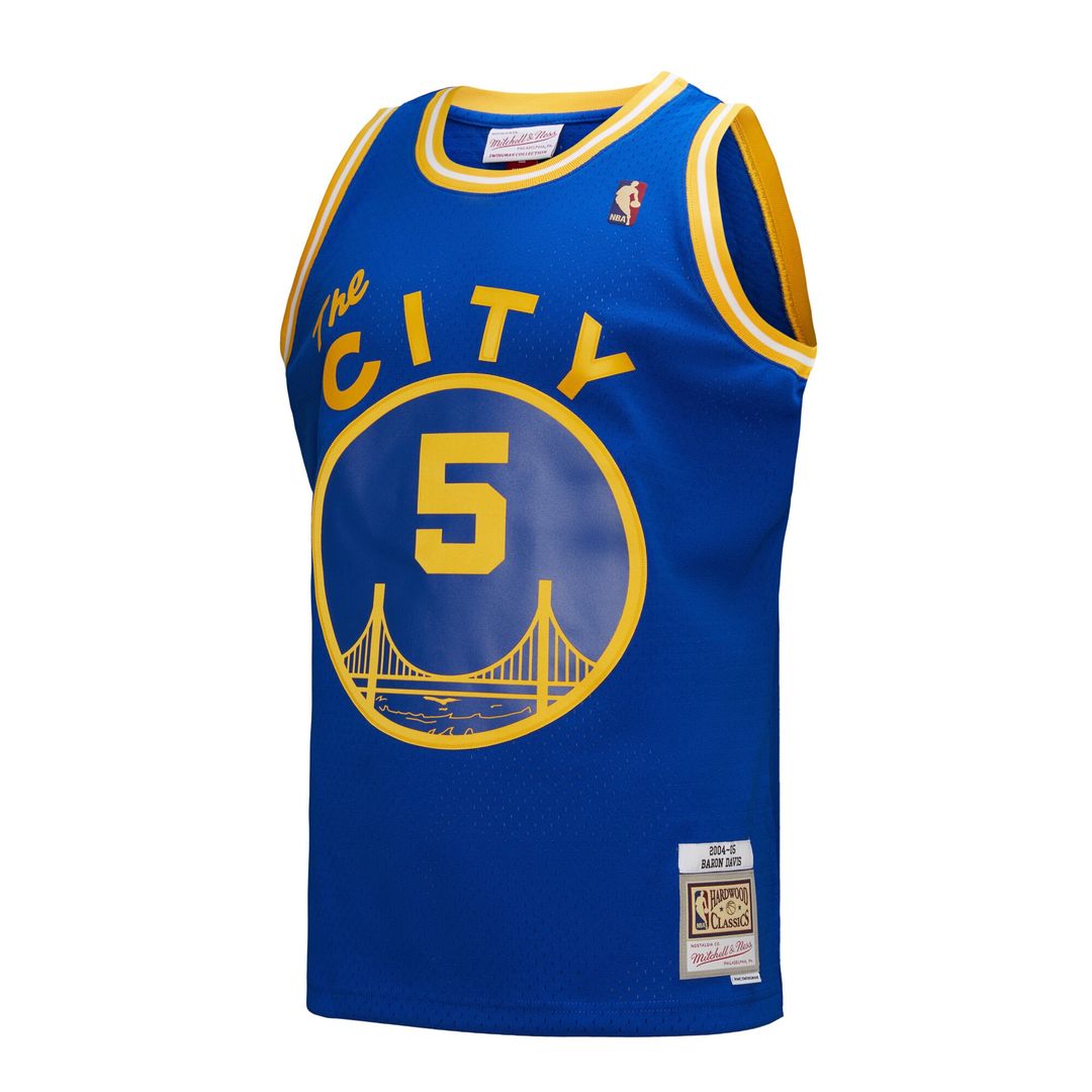 Golden State Warriors Baron Davis Mitchell & Ness Hardwood Classics 2004/05 Swingman Jersey - Royal
