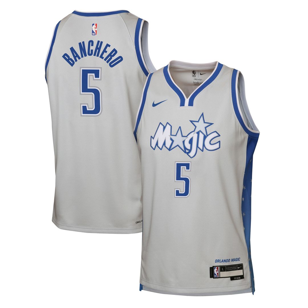 Orlando Magic Paolo Banchero Nike Youth 2025/26 City Edition Swingman Jersey - Silver