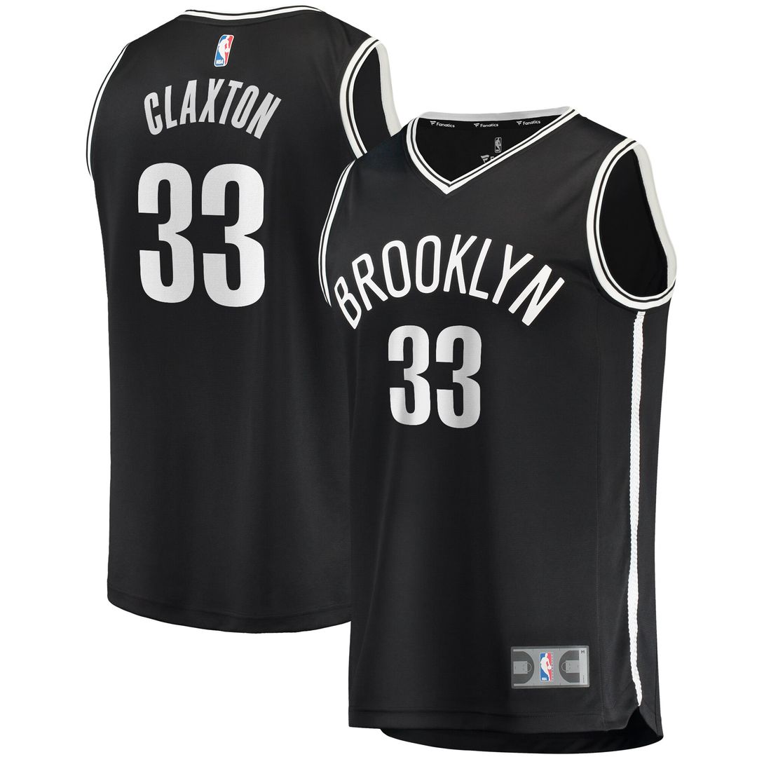 Brooklyn Nets Nicolas Claxton Fanatics Fast Break Player Jersey - Icon Edition - Black