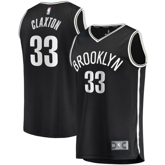 Brooklyn Nets Nicolas Claxton Fanatics Fast Break Player Jersey - Icon Edition - Black