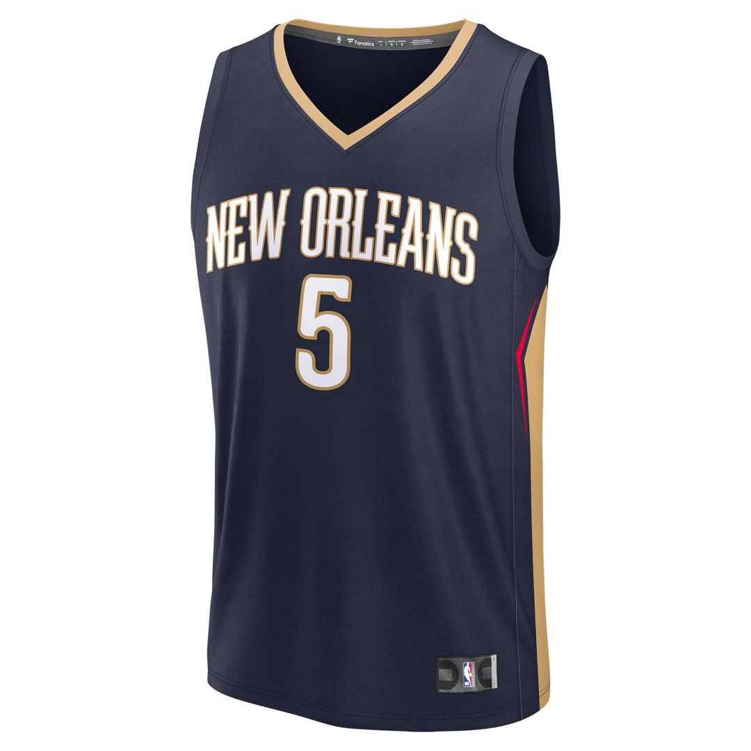 New Orleans Pelicans Dejounte Murray Fanatics Fast Break Replica Player Jersey - Icon Edition - Navy