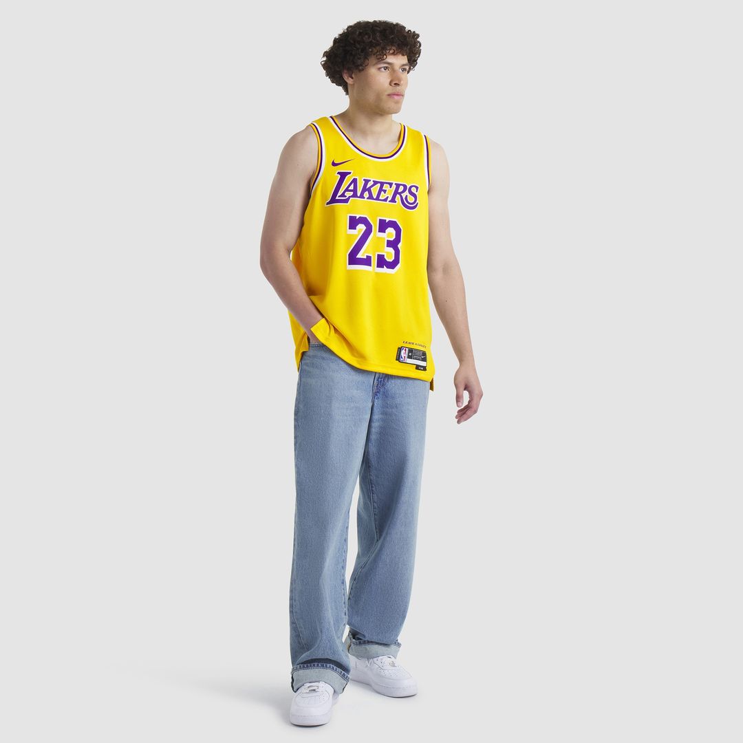 Los Angeles Lakers LeBron James Nike Unisex Swingman Jersey - Association Edition - White