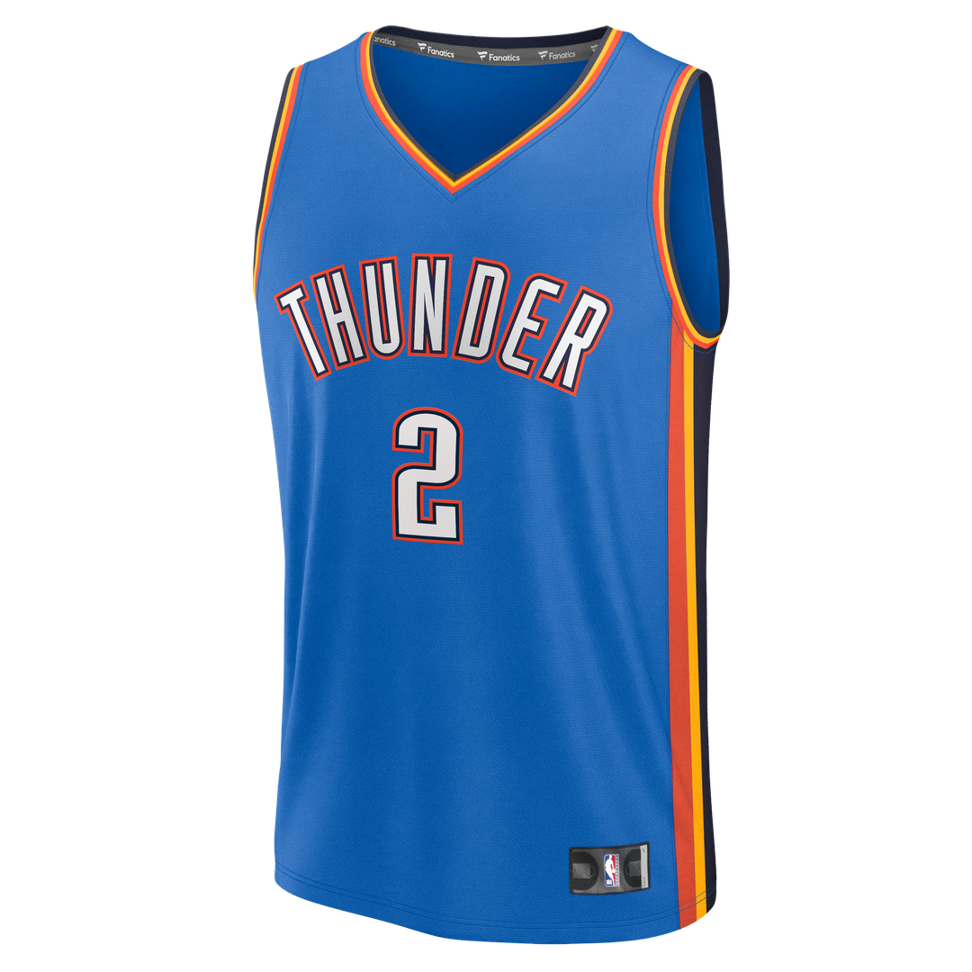 Oklahoma City Thunder Shai Gilgeous - Alexander Fanatics Fast Break Replica Player Jersey - Icon Edition - Blue