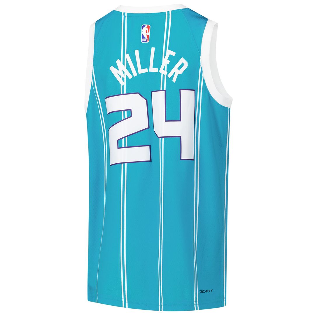 Charlotte Hornets Brandon Miller Nike Youth Swingman Jersey - Icon Edition - Teal