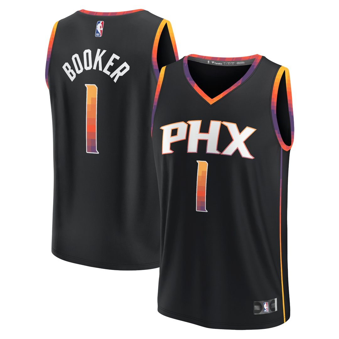 Phoenix Suns Devin Booker Fanatics Fast Break Replica Player Jersey - Statement Edition - Black
