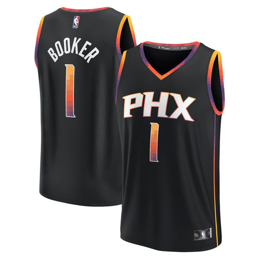 Phoenix Suns Devin Booker Fanatics Fast Break Replica Player Jersey - Statement Edition - Black