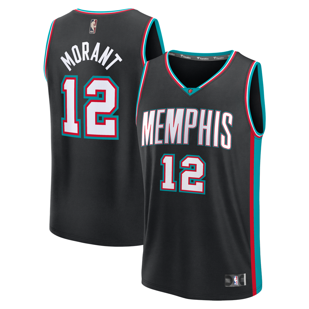 Memphis Grizzlies Ja Morant Fanatics Fast Break Jersey - Classic Edition - Black
