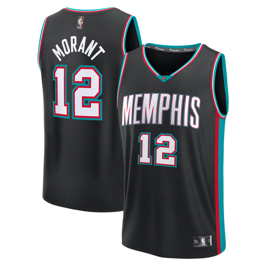 Memphis Grizzlies Ja Morant Fanatics Fast Break Jersey - Classic Edition - Black