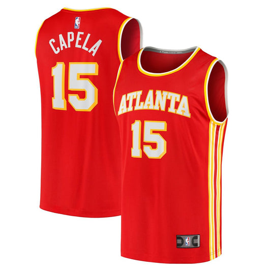 Atlanta Hawks Clint Capela Fanatics 2021/22 Fast Break Replica Jersey - Icon Edition - Red
