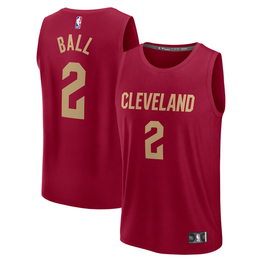Cleveland Cavaliers Lonzo Ball Fanatics Fast Break Replica Jersey - Wine - Icon Edition
