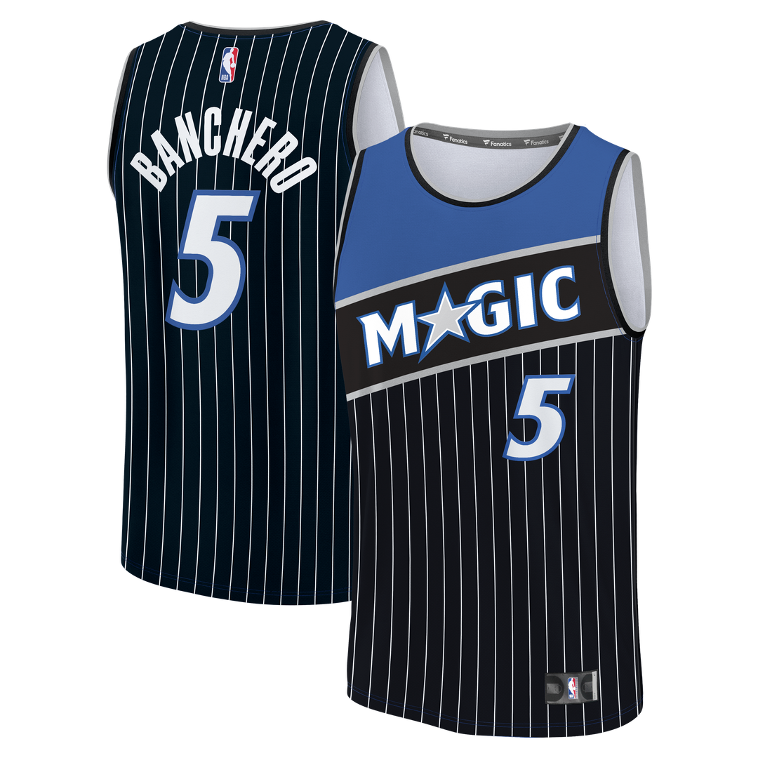Orlando Magic Paolo Banchero Fanatics Youth Fast Break Jersey - Statement Edition - Black