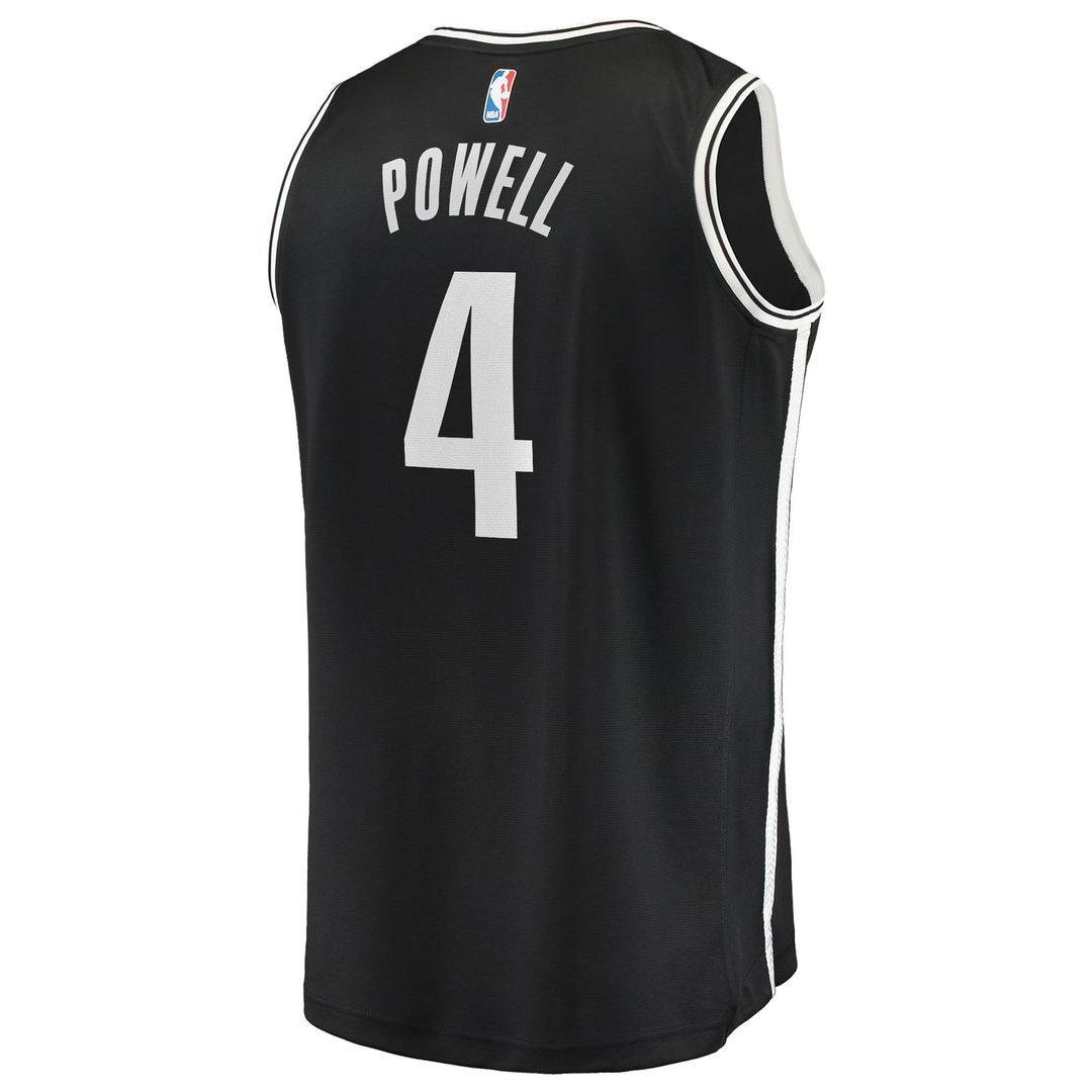 Brooklyn Nets Drake Powell Fanatics Youth Fast Break Replica Jersey - Black - Icon Edition