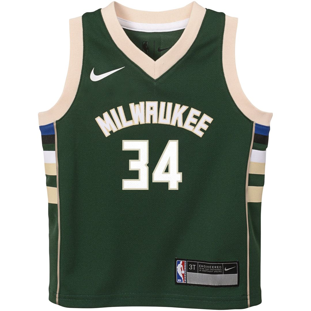 Milwaukee Bucks Giannis Antetokounmpo Nike Toddler Swingman Player Jersey - Icon Edition - Green