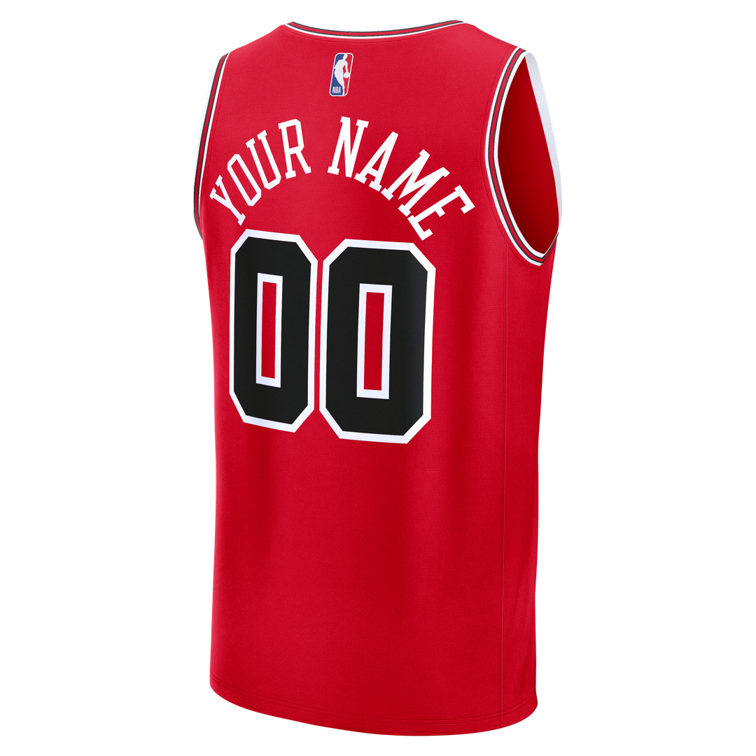 Chicago Bulls Fanatics Fast Break Custom Jersey - Icon Edition - Black