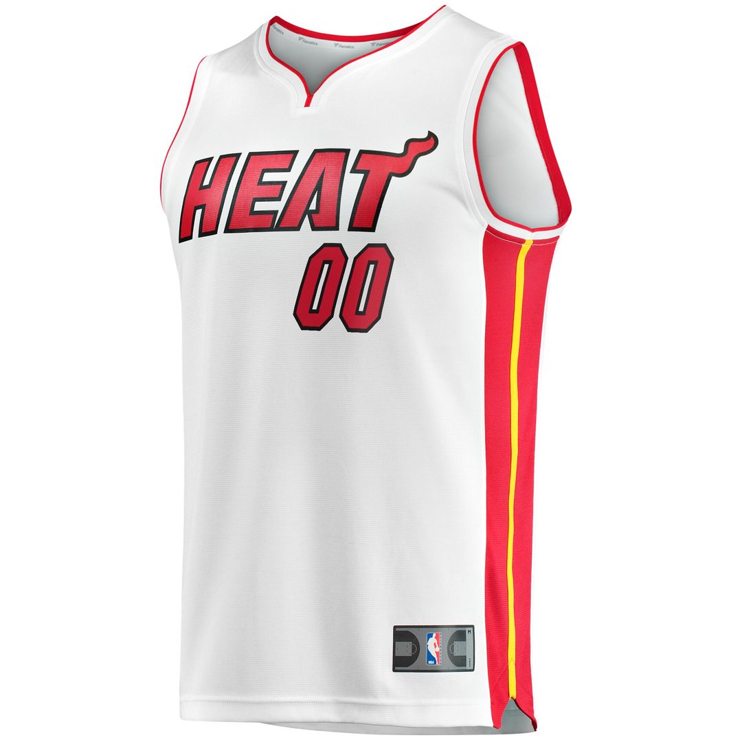 Miami Heat Fanatics Youth Fast Break Custom Replica Jersey - White - Association Edition