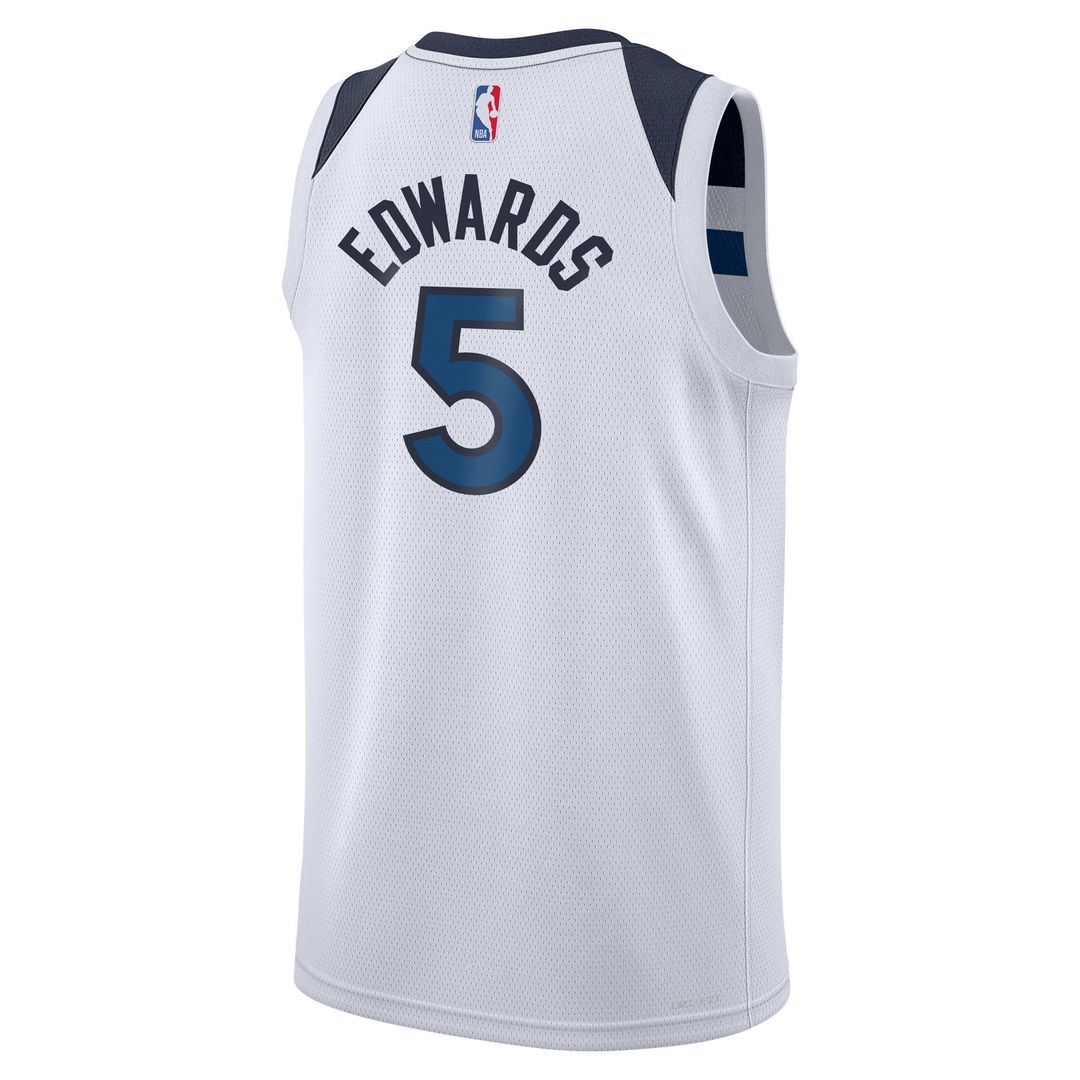 Minnesota Timberwolves Anthony Edwards Nike Youth Swingman Jersey - Association Edition - White